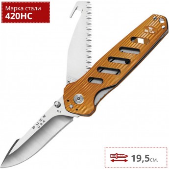 Нож BUCK 0183ORS ALPHA CROSSLOCK FOLDING ORANGE